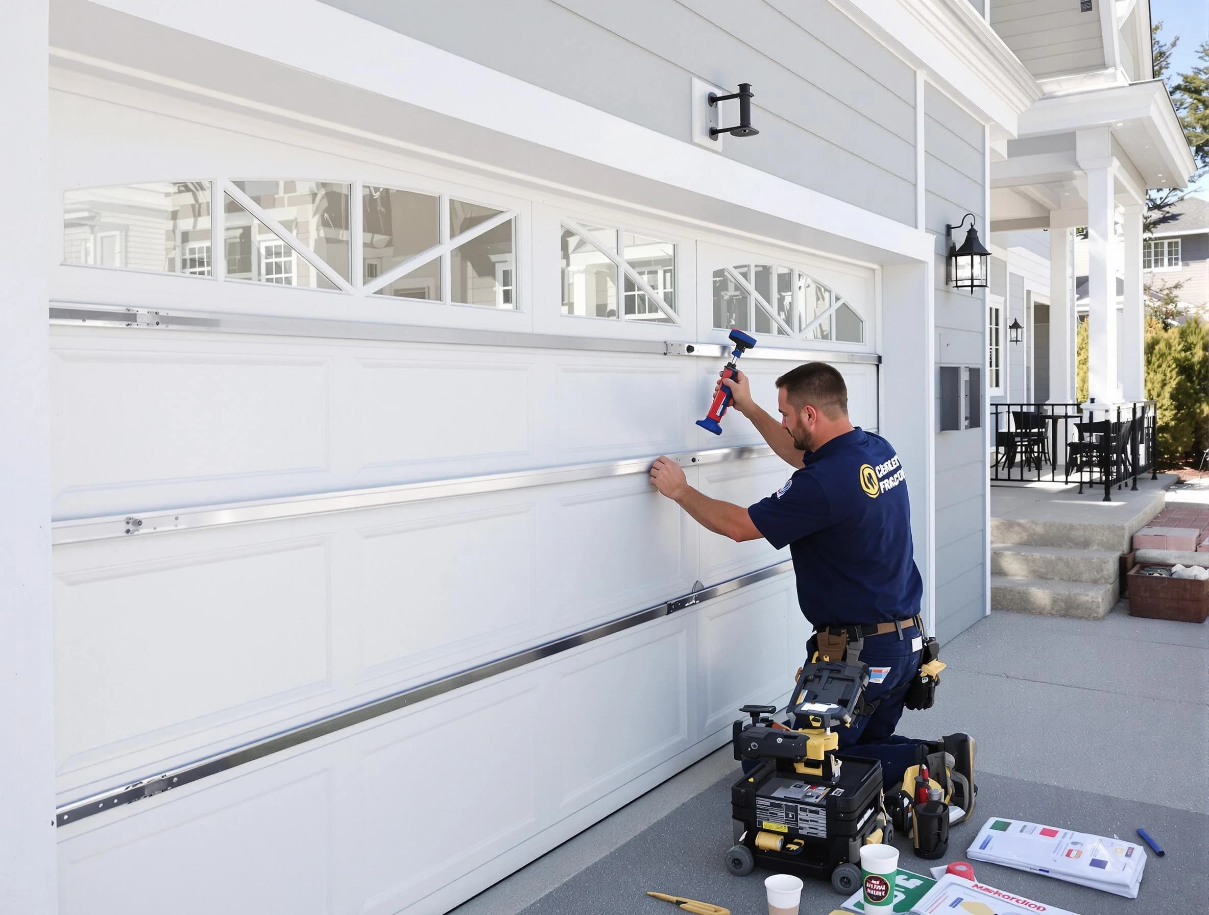 Professional garage door installation by Pleasant Hills Garage Door Repair in Pleasant Hills