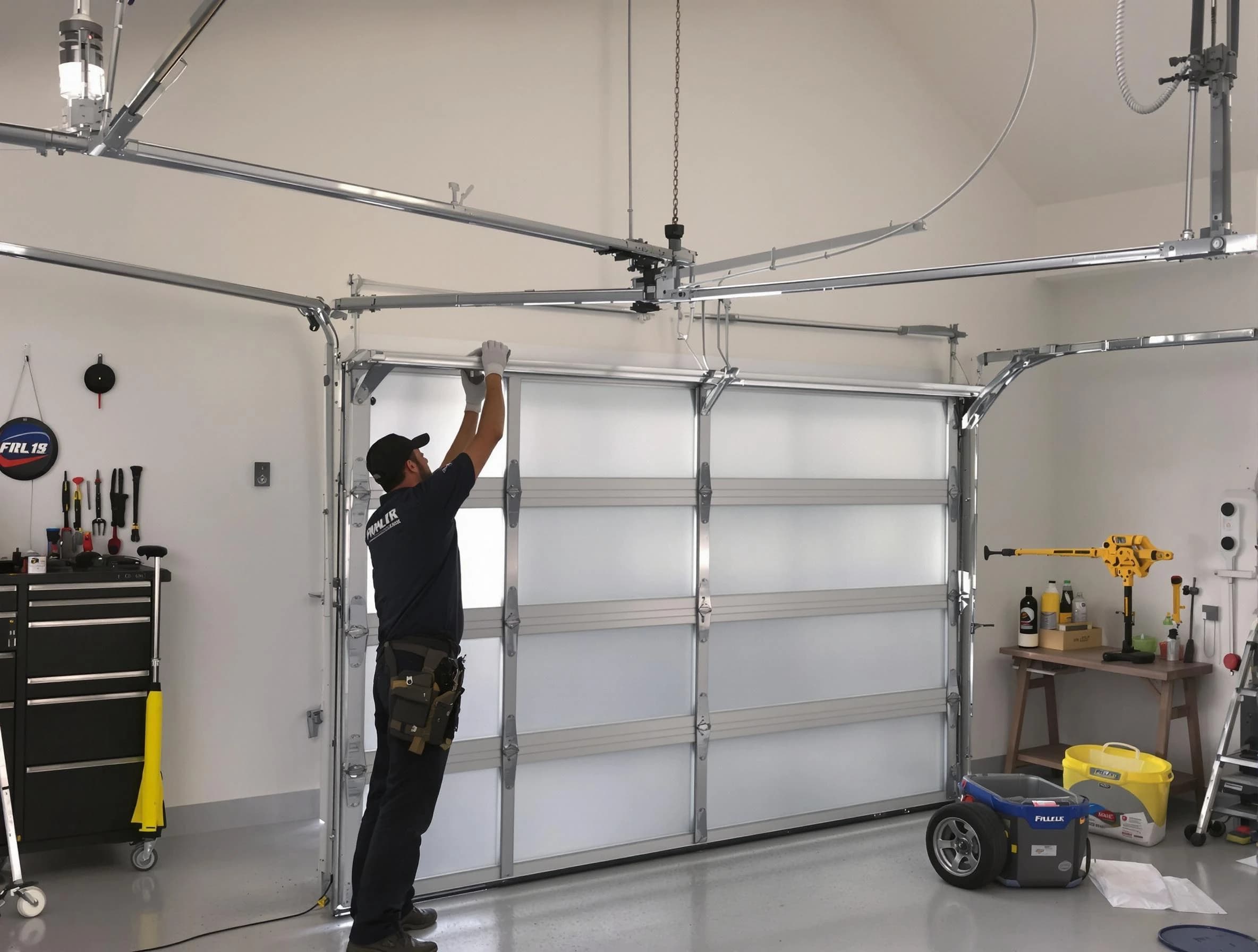 Pleasant Hills Garage Door Repair certified team performing precision garage door installation in Pleasant Hills