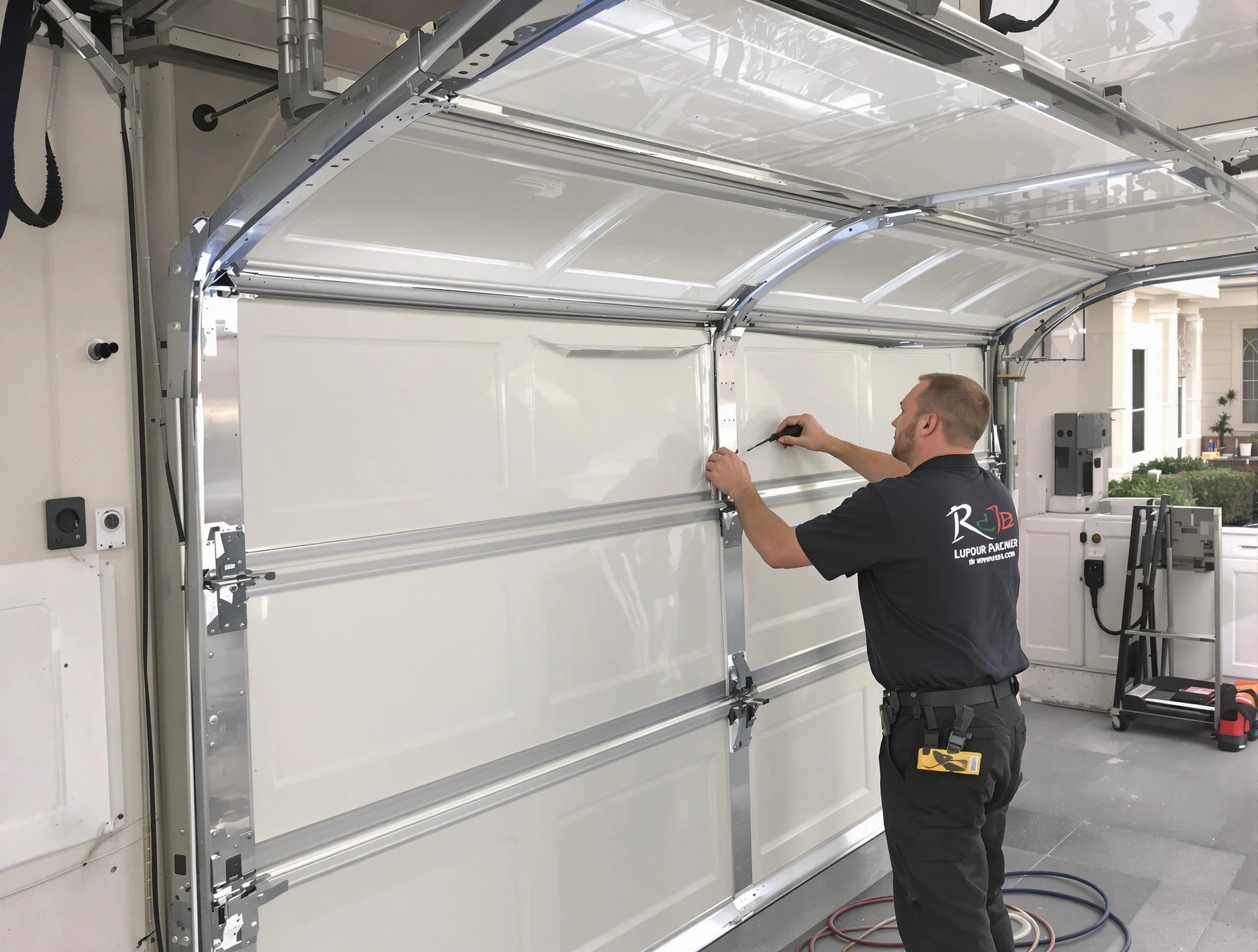 Pleasant Hills Garage Door Repair professional performing panel repair in Pleasant Hills