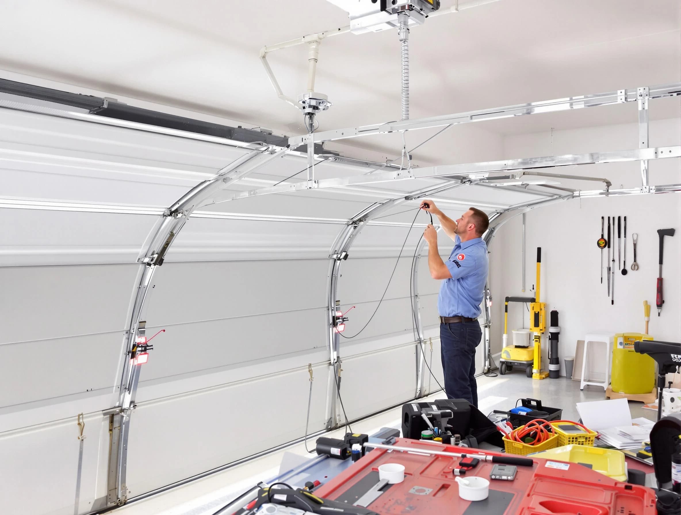 Garage door cable repair service by Pleasant Hills Garage Door Repair in Pleasant Hills