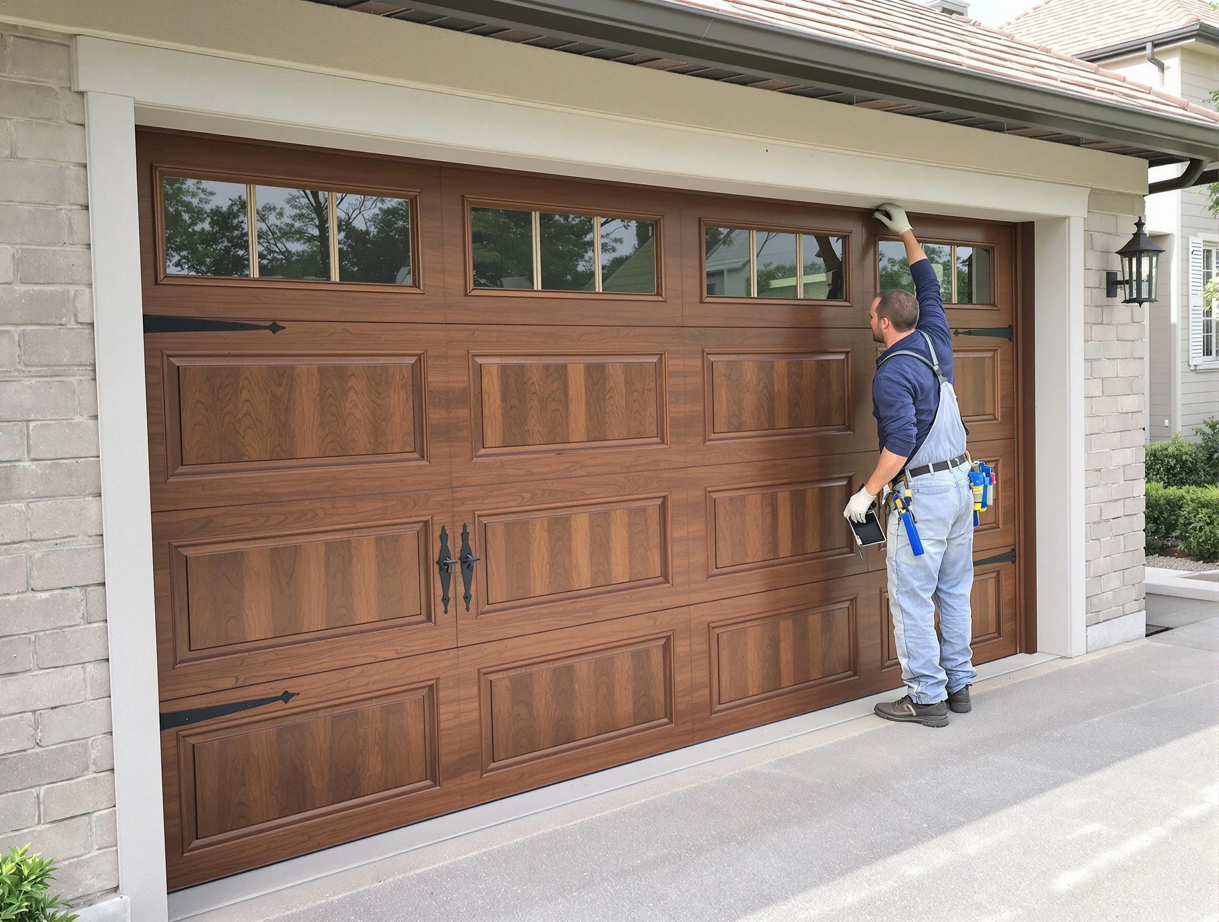 Custom garage door showcase by Pleasant Hills Garage Door Repair in Pleasant Hills