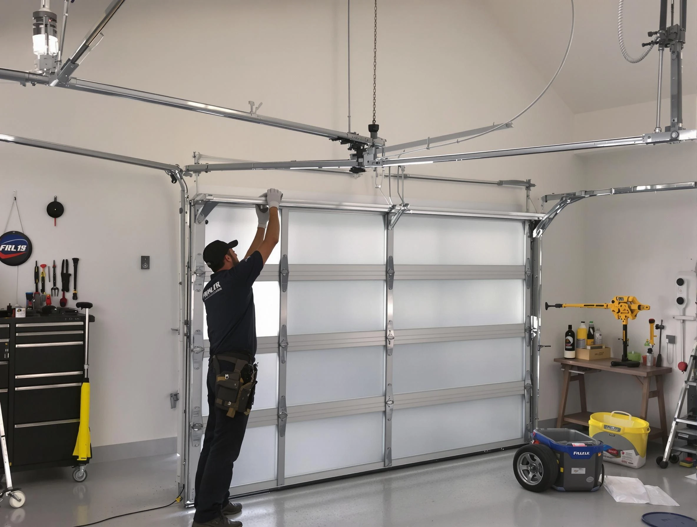 Pleasant Hills Garage Door Repair certified team performing precision garage door installation in Pleasant Hills