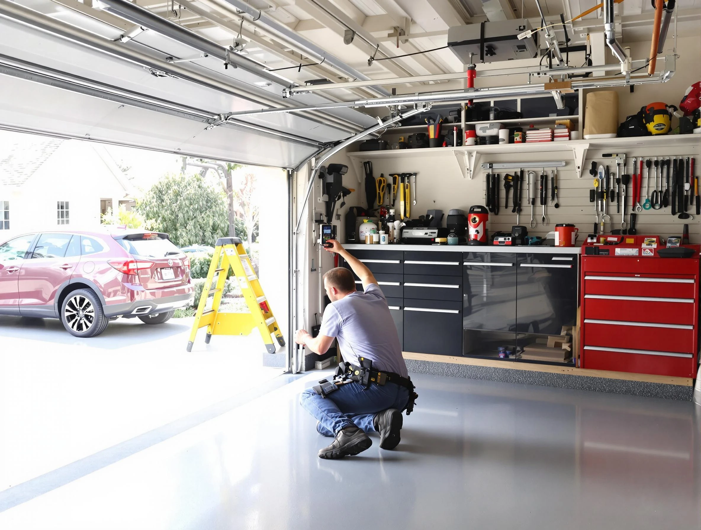 Local garage door repair service by Pleasant Hills Garage Door Repair in Pleasant Hills