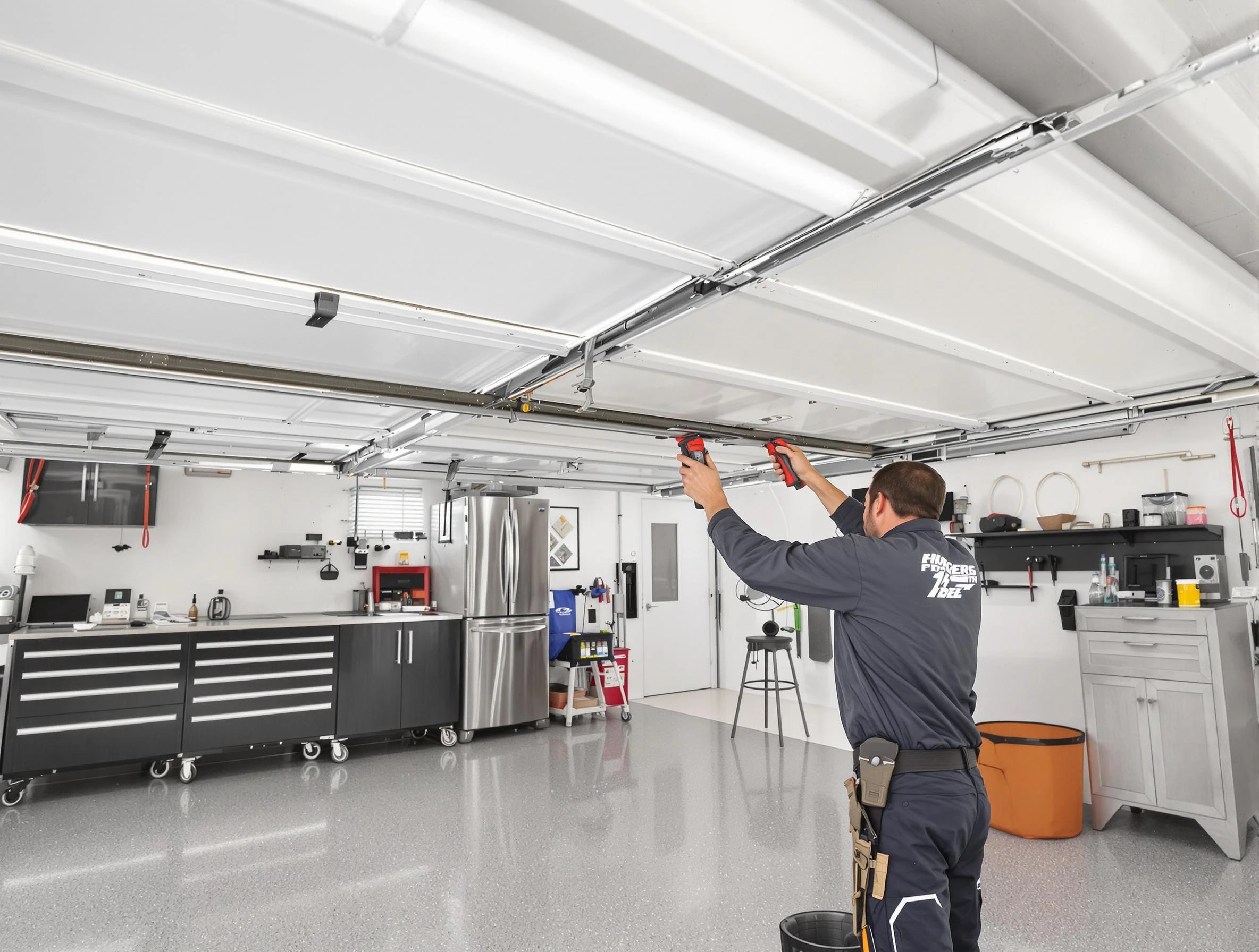 Overhead garage door repair service by Pleasant Hills Garage Door Repair in Pleasant Hills